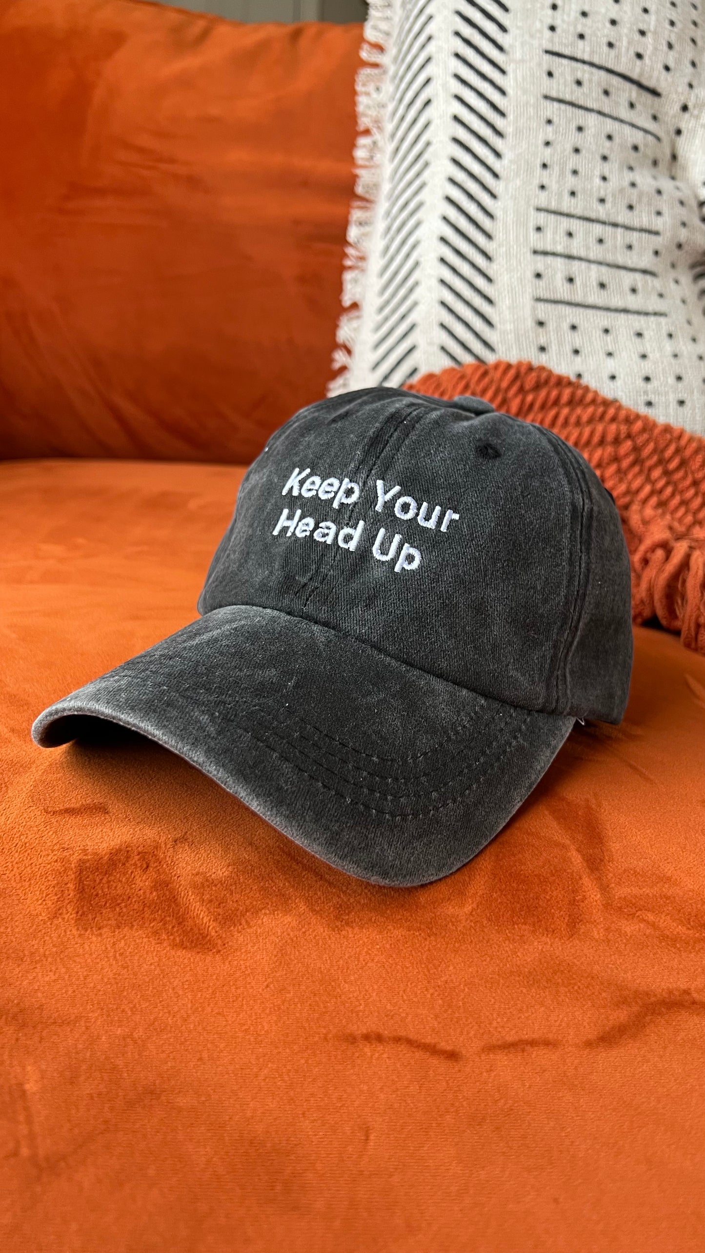 Keep Your Head Up Baseball Cap